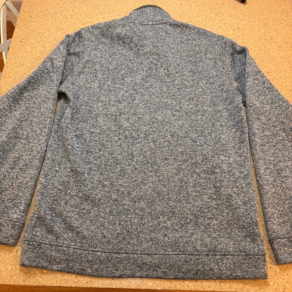Eddie Bauer Better Sweater Mens XL Blue 1/4 Button Up Pullover - Picture 8 of 9